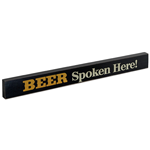 Beer Spoken Here! Large Wood Block Sign