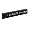 Cocktail Lounge Wood Block Sign - Small