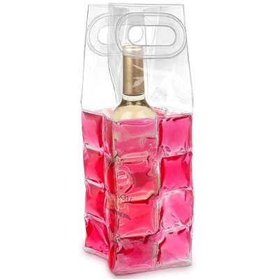Wine Chill Gel Tote - Pink