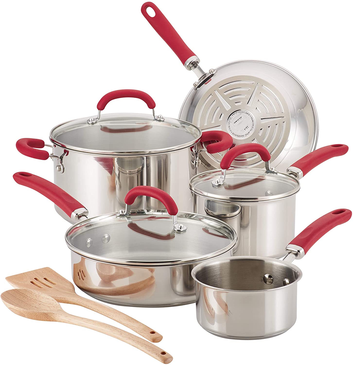 Best Buy: Rachael Ray Cucina 3-Piece Knife Set Silver/Cranberry