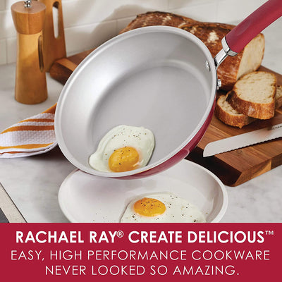 Best Buy: Rachael Ray Create Delicious 9.5-Inch Frying Pan Red