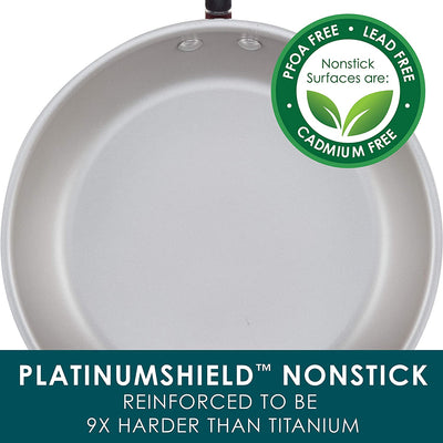 Rachael Ray Create Delicious 2 Piece Nonstick Skillet Set, Teal Shimmer