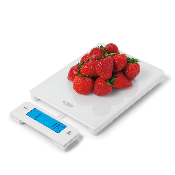 OXO Good Grips Glass Scale with Pull-Out Digital Display in White