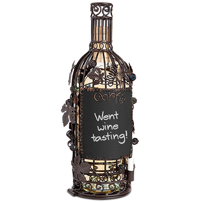 Chalkboard Wine Bottle Cork Cage