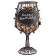 Chalkboard Wine Glass Cork Cage