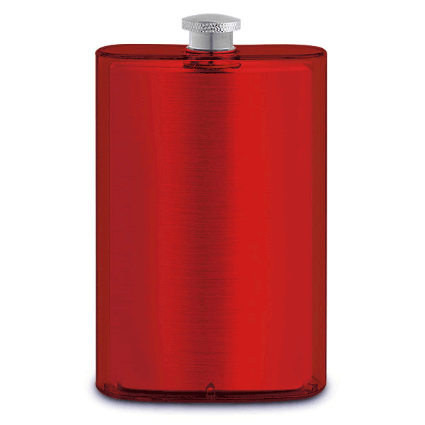 Epic Double Wall Translucent Flask- Red