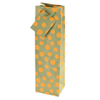 True Fabrications Yellow Bubbles Wine Bag