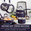 Rachael Ray Create Delicious Nonstick Cookware Pots and Pans Set, 13 Piece, Purple Shimmer