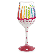 Birthday Painted Wine Glass