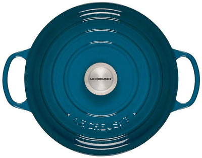 Le Creuset Signature 5.5 Quart Round Enameled Cast Iron Dutch Oven - Deep Teal