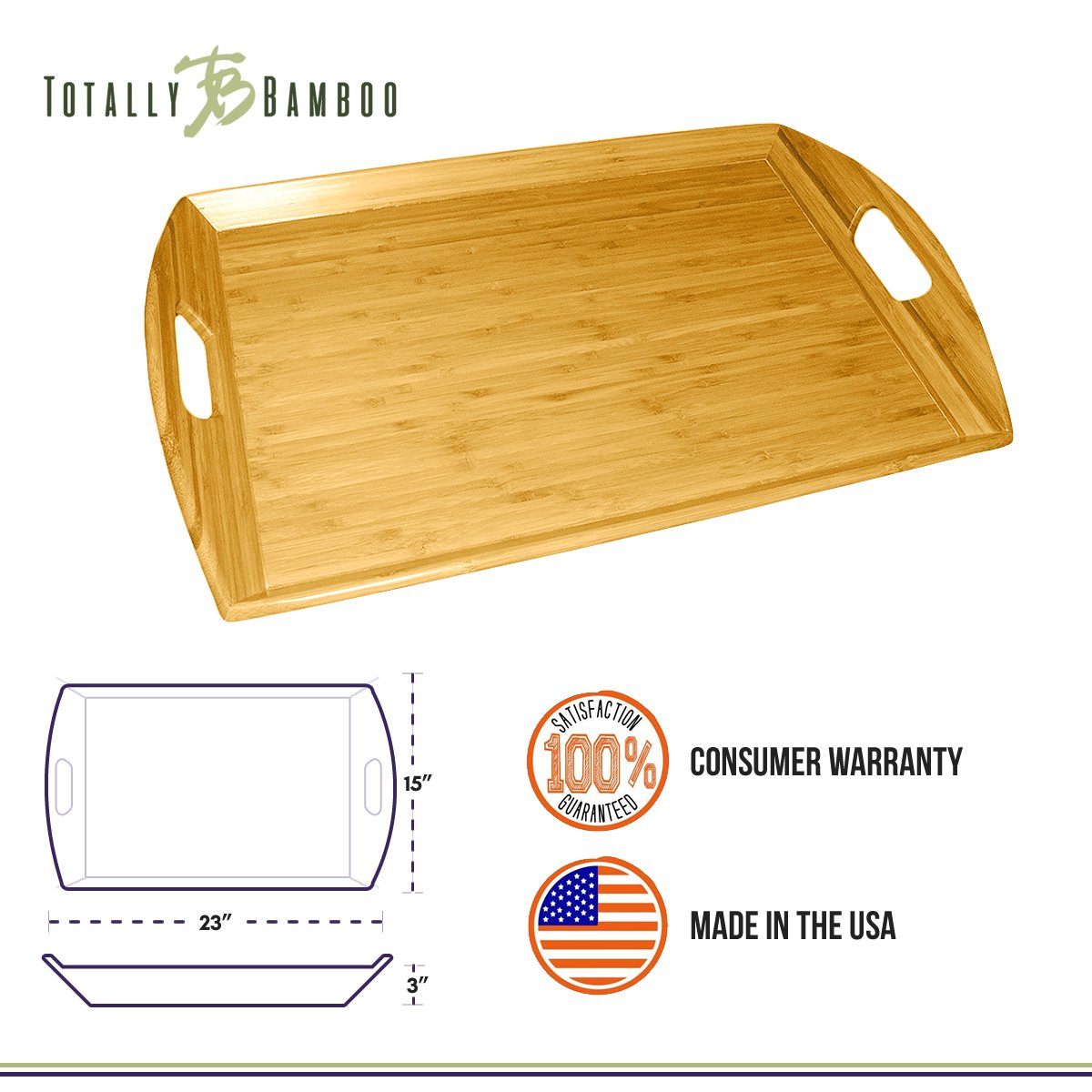 Totally Bamboo Butler's Tray
