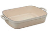 Le Creuset 5.25 Quart Enameled Cast Iron Signature Rectangular Roaster - Meringue