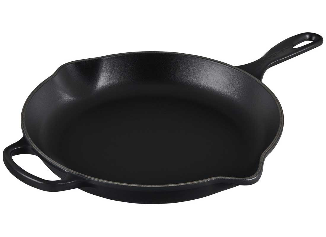 Enameled Cast Iron Skillet with Lid