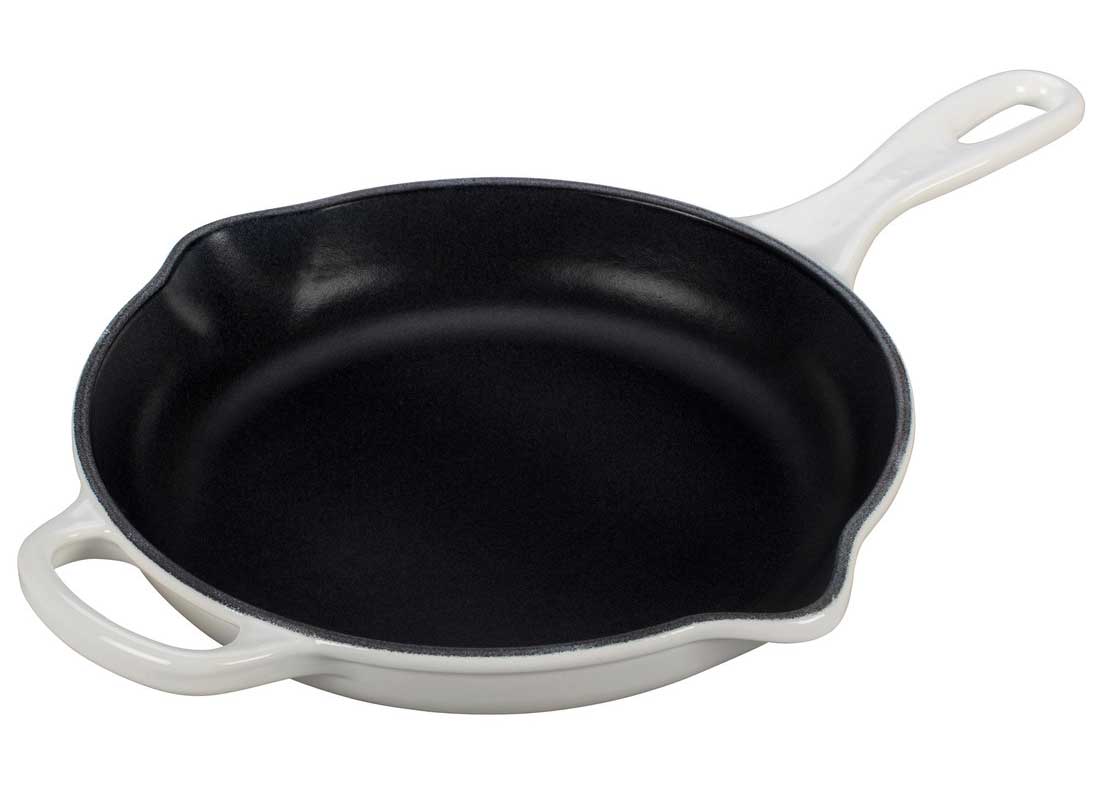 Le Creuset Classic 9 Cast Iron Skillet - White