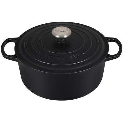 Le Creuset Signature 5.5 Quart Round Enameled Cast Iron Dutch Oven