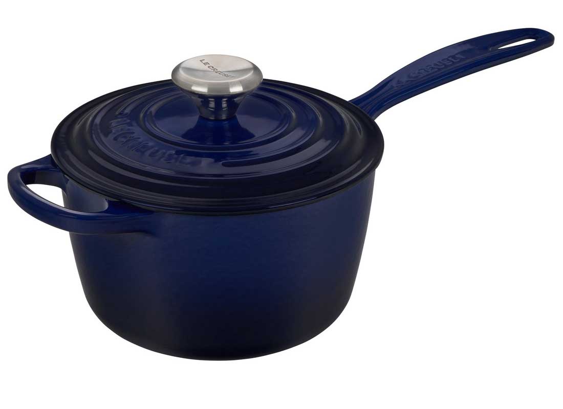 Le Creuset 1.75 Quart Enameled Cast Iron Signature Saucepan - Indigo
