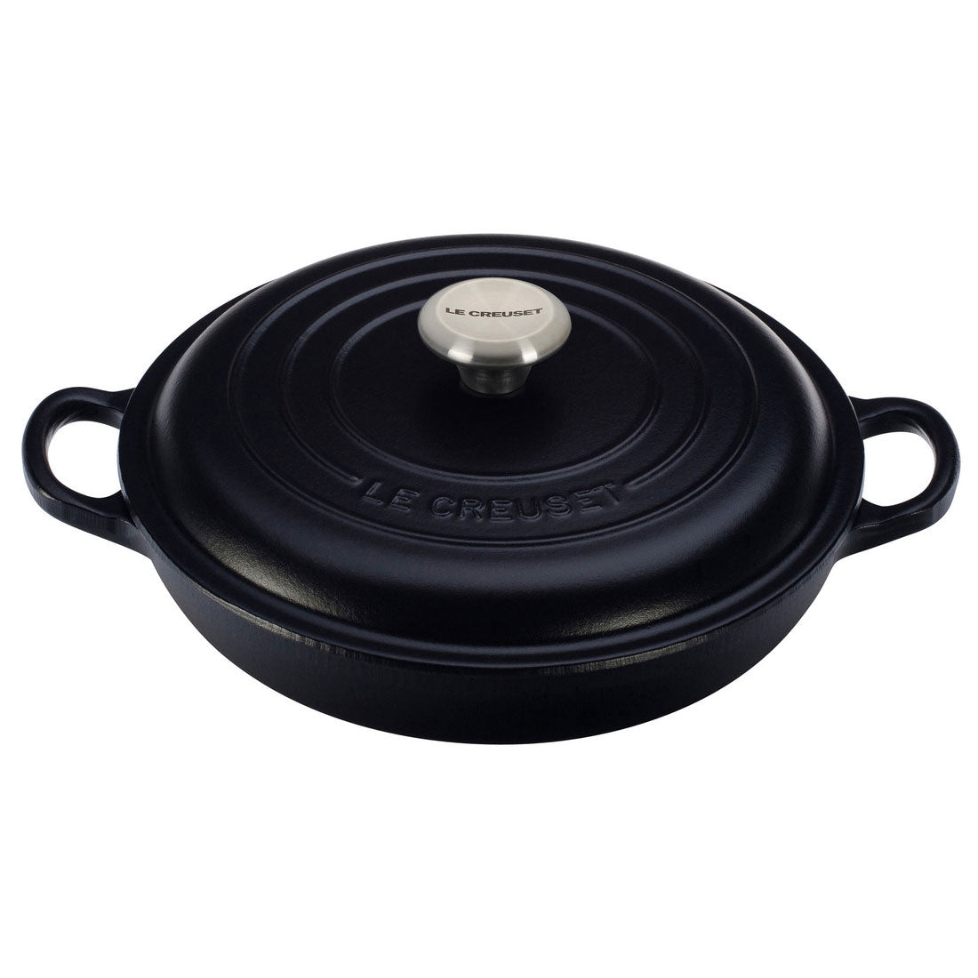 Le Creuset 1.5 Quart Signature Cast Iron Braiser - Licorice