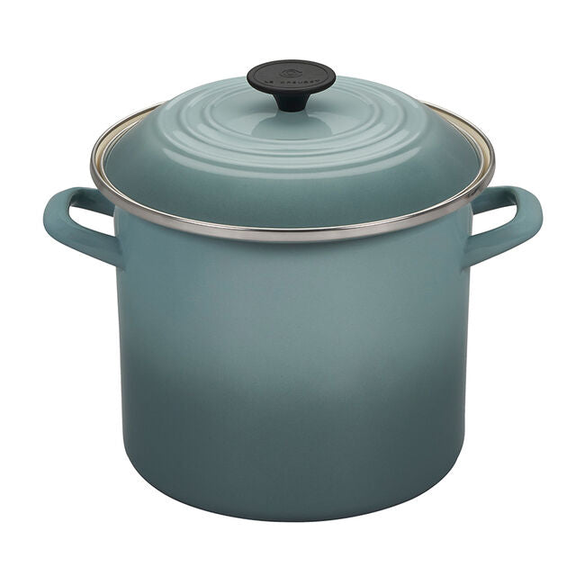 New In Box Le Creuset Coastal Blue 3 7/8 Quart Stockpot Rare Color!!