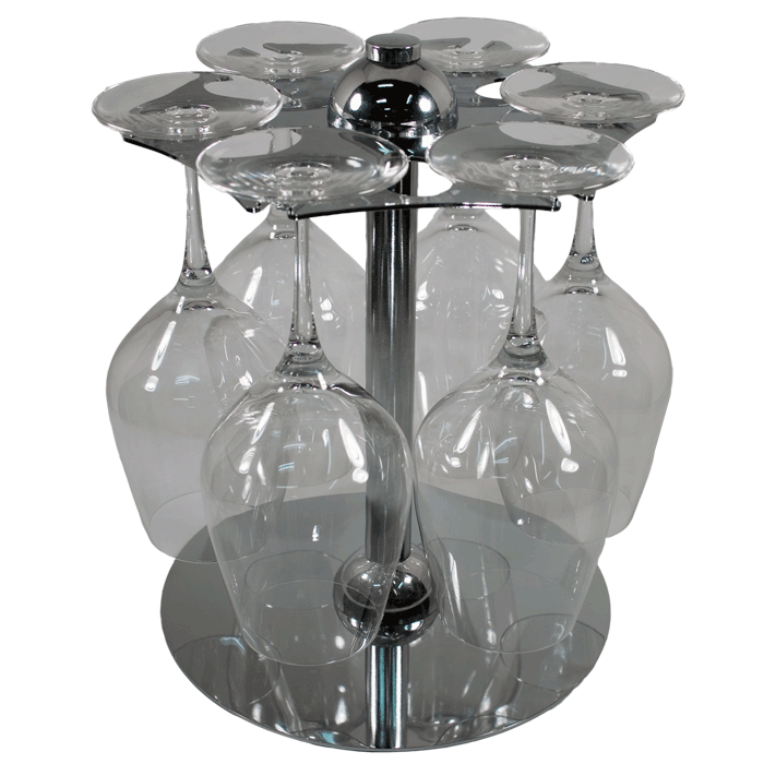 Pampered Grape 6 Glass Drying Rack