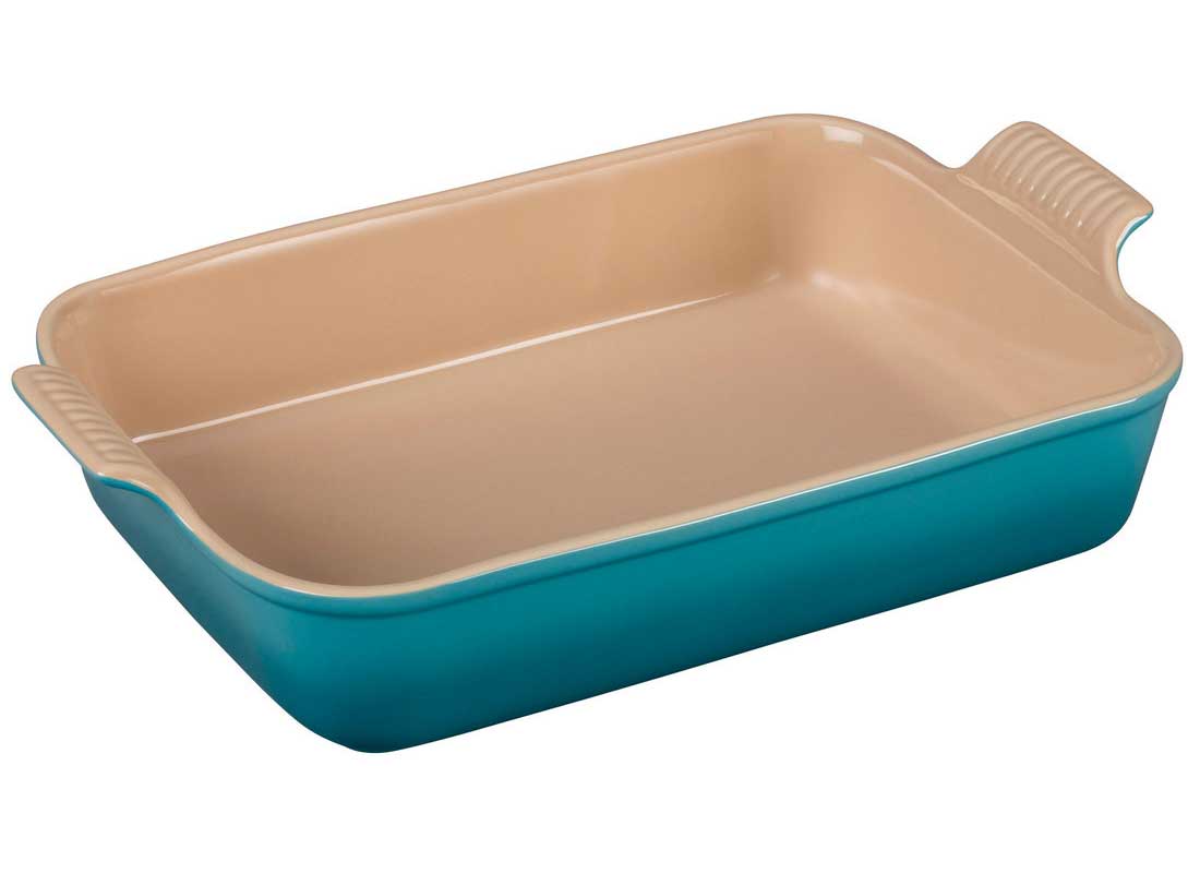 Le Creuset 1.5 Quart Heritage Stoneware Loaf Pan - Flame - Winestuff