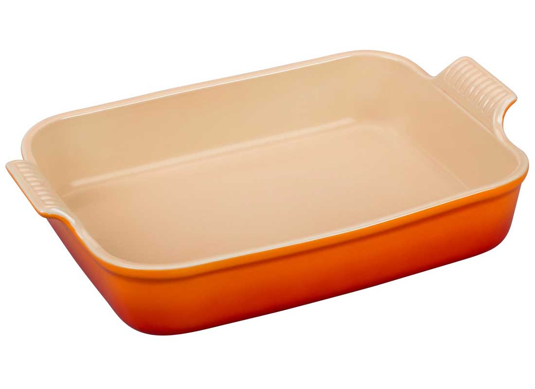 Le Creuset 4 Quart Heritage Stoneware Rectangular Dish