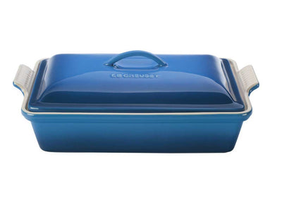 Le Creuset 4 Quart Heritage Covered Rectangular Stoneware Casserole