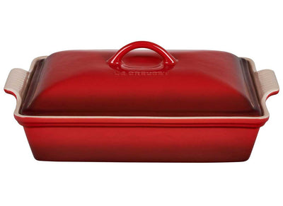 Le Creuset 4 Quart Heritage Covered Rectangular Stoneware Casserole