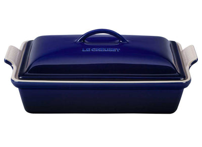 Le Creuset 4 Quart Heritage Covered Rectangular Stoneware Casserole