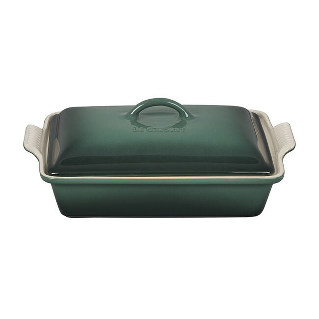 Le Creuset 4 Quart Heritage Covered Rectangular Stoneware Casserole - Artichaut