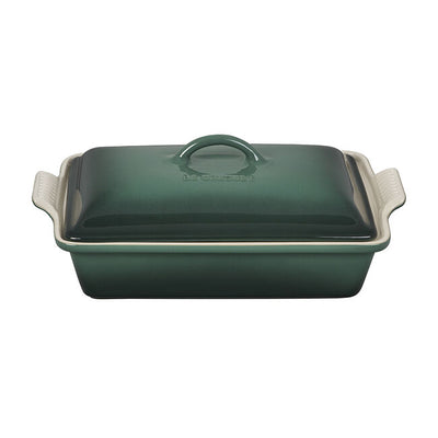 Le Creuset 4 Quart Heritage Covered Rectangular Stoneware Casserole