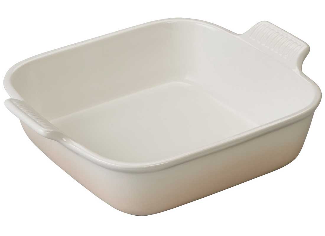 Le Creuset 1.5 Quart Heritage Stoneware Loaf Pan - White - Winestuff