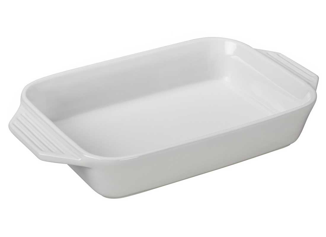 Le Creuset 1.8 Quart Stoneware Rectangular Dish - White