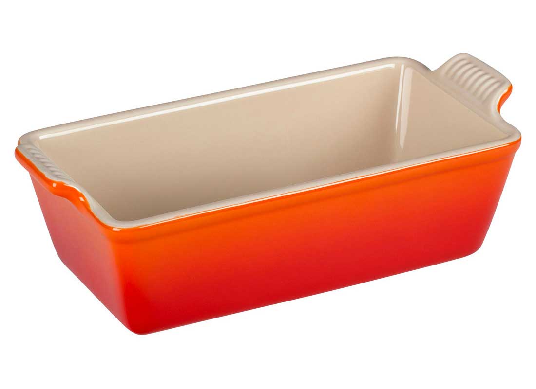 Le Creuset 1.5 Quart Heritage Stoneware Loaf Pan - Flame