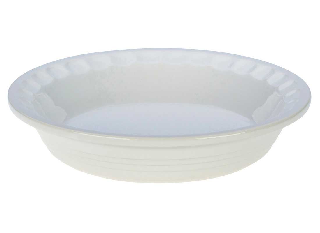 Le Creuset 9 Inch Stoneware Pie Dish - White - Winestuff