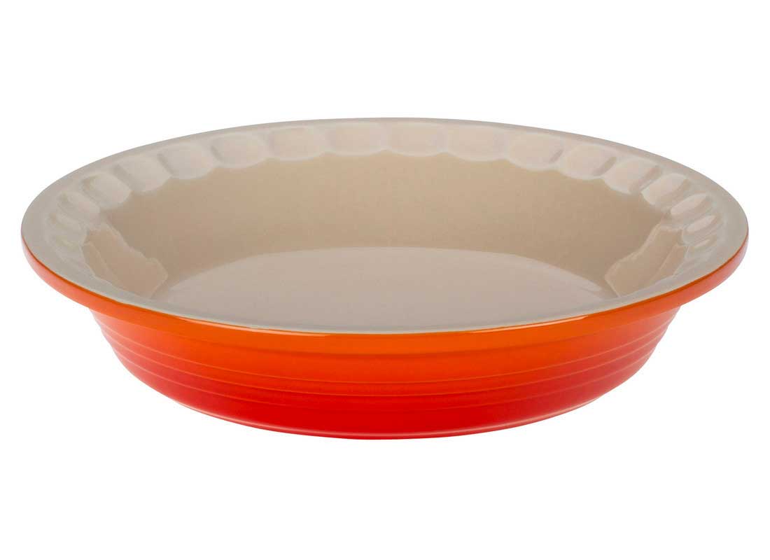 Le Creuset 9 Inch Stoneware Pie Dish - Flame