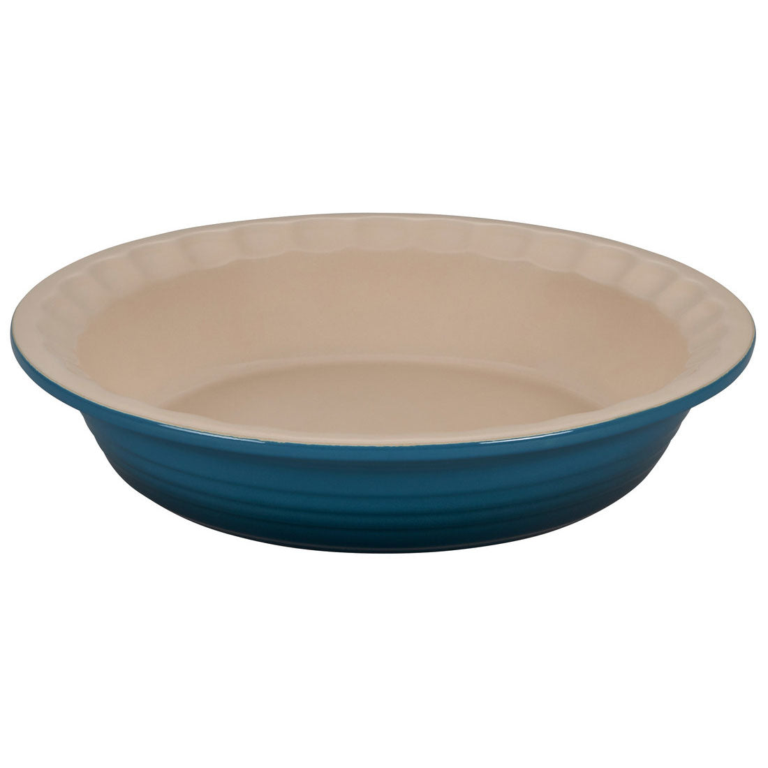 Le Creuset 9 Inch Stoneware Pie Dish - Deep Teal - Winestuff