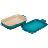 Le Creuset 2.75 Quart Heritage Stoneware Rectangular Casserole with Platter Lid