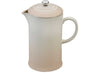 Le Creuset 27 Ounce Stoneware French Press - Meringue