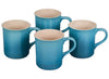 Le Creuset 14 Ounce Stoneware Mugs - Set of 4