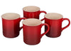 Le Creuset 14 Ounce Stoneware Mugs - Set of 4