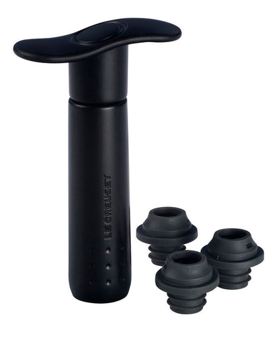 Le Creuset Wine Pump & 3 Stoppers