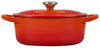 Le Creuset Signature 15.5 Quart Oval Enameled Cast Iron Dutch Oven - Flame