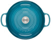 Le Creuset 5 Quart Signature Cast Iron Braiser - Caribbean