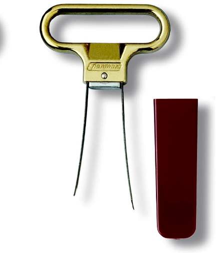 Ahh Super Two-Prong Cork Extractor Brass - Black