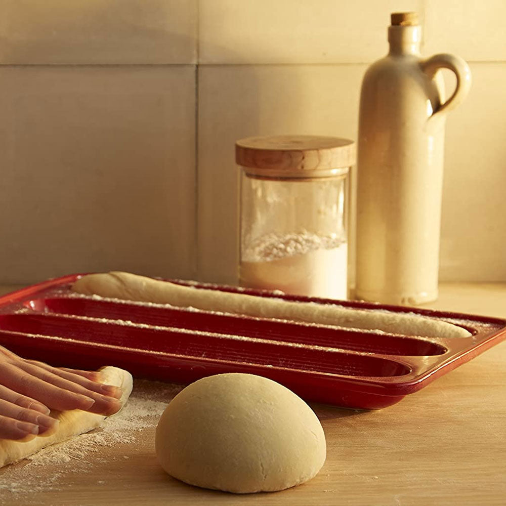 Emile Henry Bread/Potato Pot - Burgundy - Winestuff