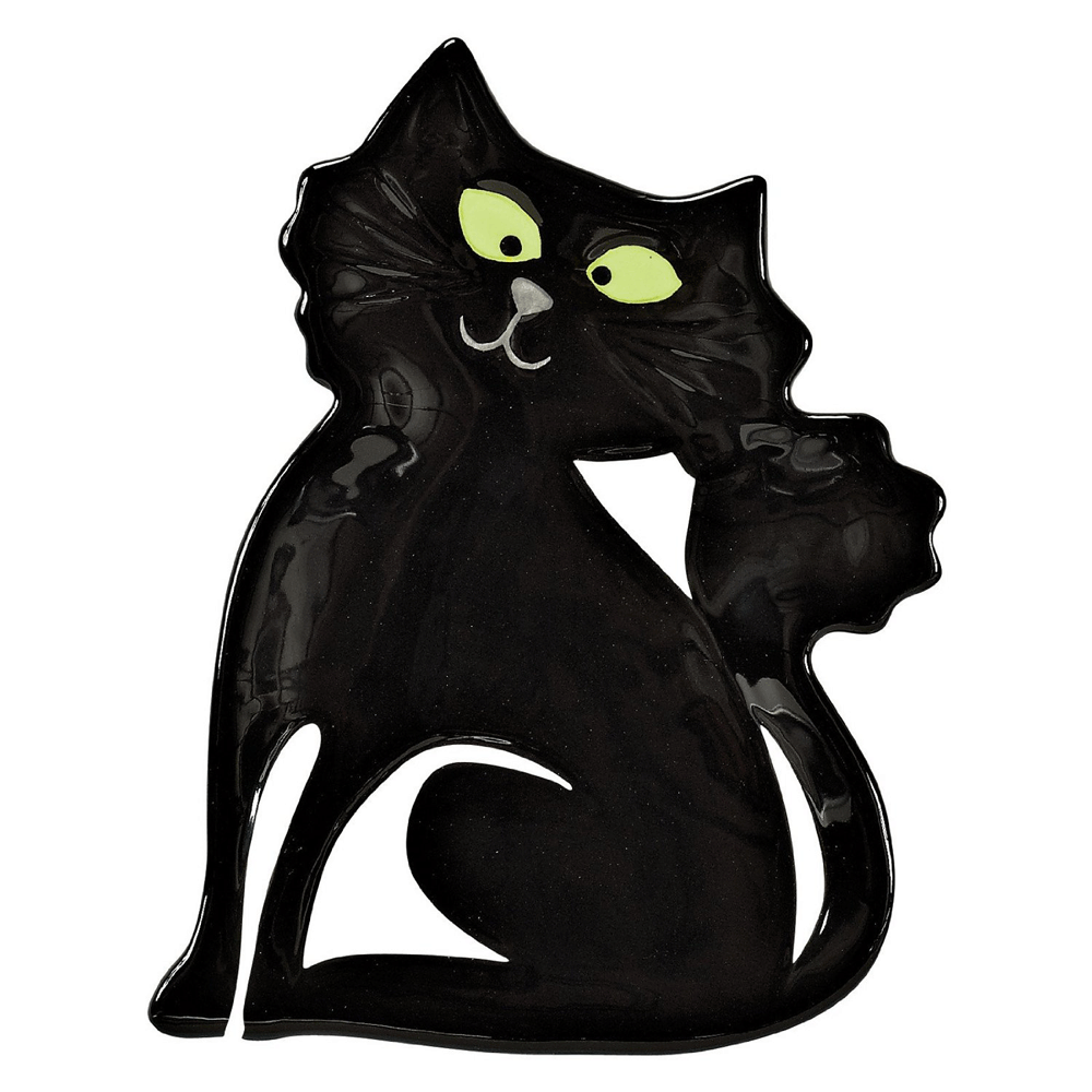 Boston Warehouse Witchs Brew Black Cat Kitchen Spoonrest