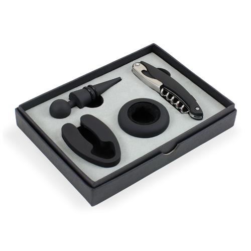 Picnic Time Metro Wine Tools - Black