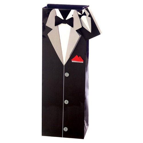 Black Tux Wine Gift Bag - Set of 10