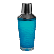 Etched Cocktail Shaker- Lt. Blue