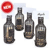 Wine Bottle Cork Cage Table Place Card Holder Set